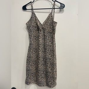 Leopard slip dress